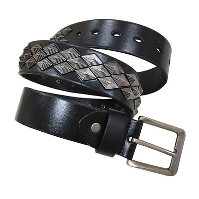Cinturón de Cuero con Remaches para Hombre y Mujer - Image 8
