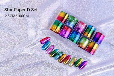 Set de 12 Láminas de Transferencia para Uñas Artísticas - Image 11
