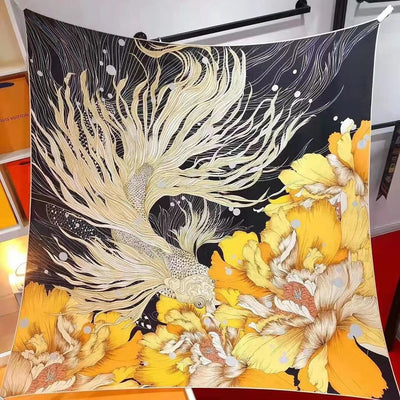 Pañuelo de Seda Satinado Cuadrado Versátil para Mujer - Image 4