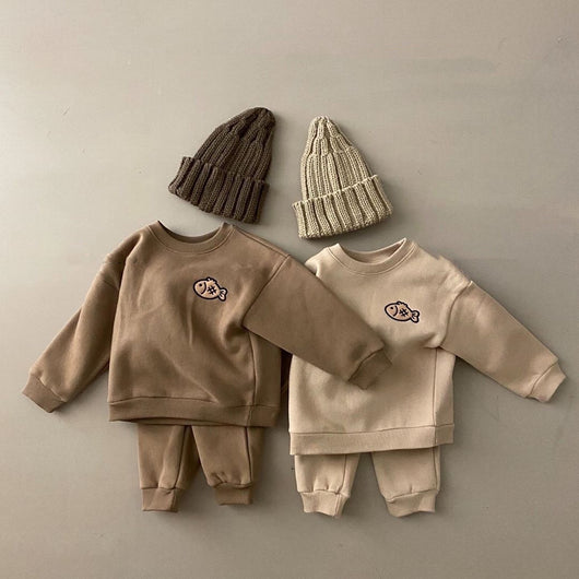 Conjunto de Abrigo Infantil Grueso: Suéter y Pantalón Térmico - Image 3