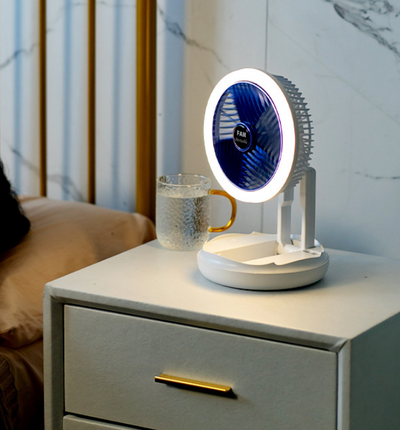 Ventilador de Techo Plegable con Carga USB, Luz LED y 4 Velocidades - Image 11