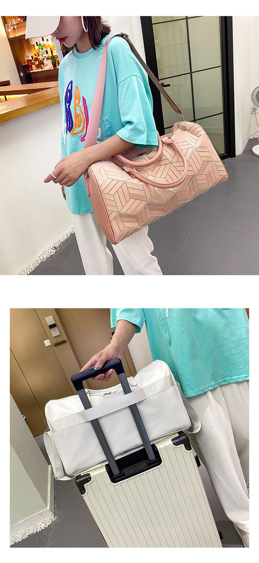 Bolso de Viaje Amplio para Hombre con Patrón Geométrico - Image 10