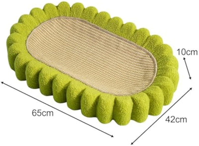 Rascador Ovalado para Gatos con Cuenco - Protector de Muebles y Nido Acogedor - Image 2