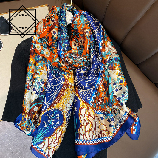 Foulard Ligero de Seda para Mujer - Bufanda Larga Elegante de Verano - Image 20