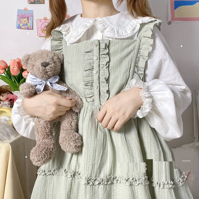 Blusa Interior de Manga Larga con Cuello Pétalo para Mujer - Image 8
