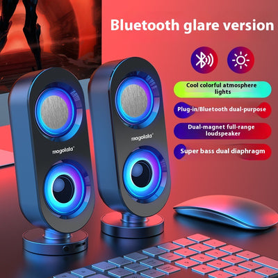 Parlante Subwoofer de Escritorio con Bluetooth y USB Dual - Image 6