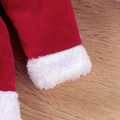 Enterizo Navideño de Felpa con Manga Larga y Gorro Coordinado - Image 8
