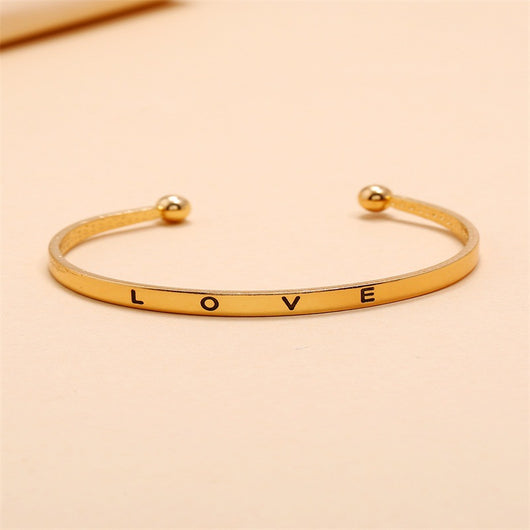 Pulsera Abierta de Aleación Love para Mujer - Image 2