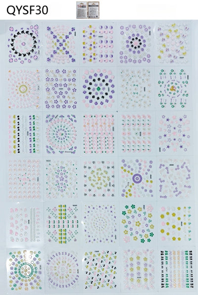 Set de Stickers 3D para Uñas con Decoraciones en Relieve - Image 24