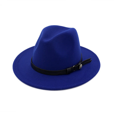 Sombrero Jazz de Ala Recta en Fieltro