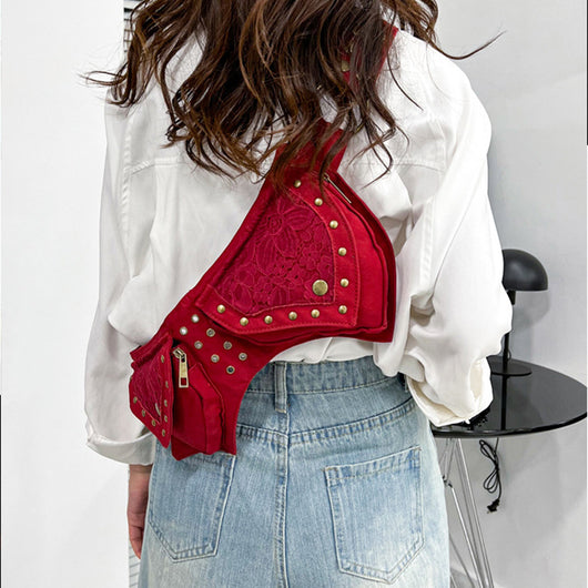 Bolsa de Cintura Vintage para Mujer - Bandolera Crossbody Impermeable - Image 6