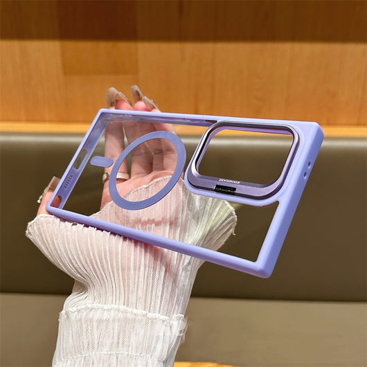 Funda Protectora Magnética con Soporte para Lentes - Transparente - Image 4