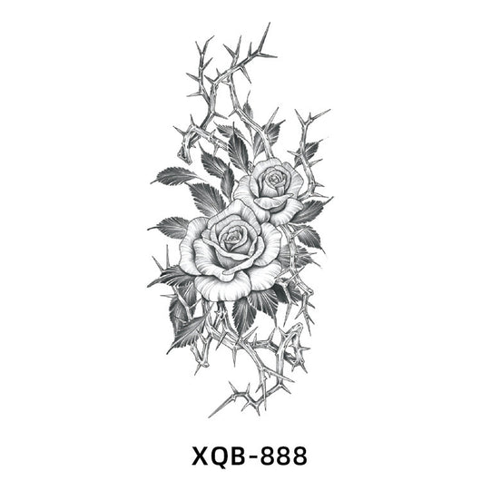 Tatuaje Temporal de Flores Resistente al Agua para Hombre y Mujer - Image 14