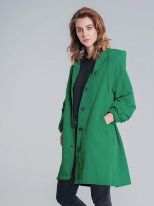 Chamarra Cortaviento Casual para Mujer - Manga Larga Ajustada a la Cintura - Image 12