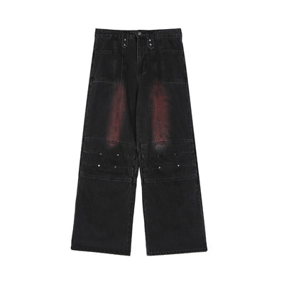 Jeans Rectos Clásicos Small Crowd para Hombre - Image 8