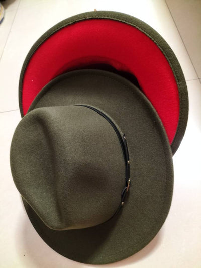 Sombrero Fedora Jazz con Combinación de Colores - Estilo Europeo y Americano - Image 11