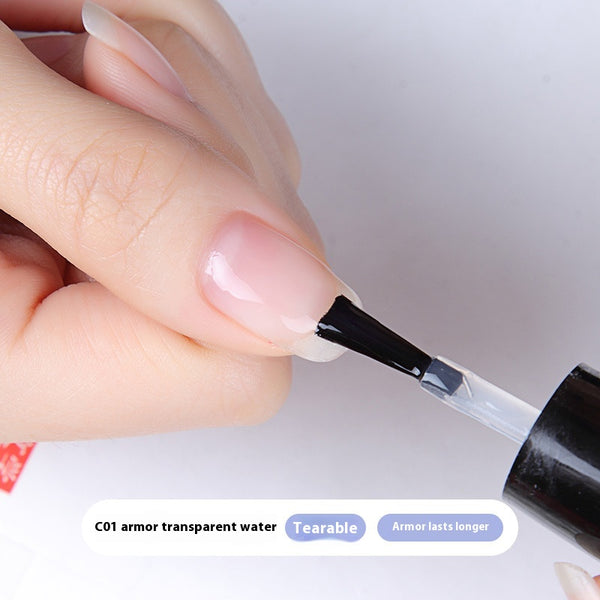 Esmalte de Uñas Transparente Impermeabilizable con Aceite Nutritivo