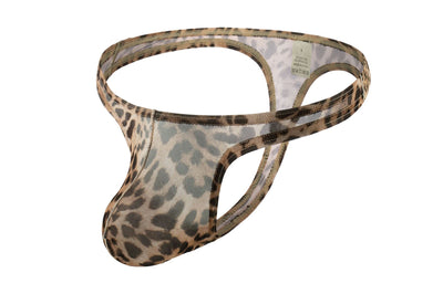 Bóxer Sexy Estampado Leopardo Malla T-back Cintura Baja - Image 2