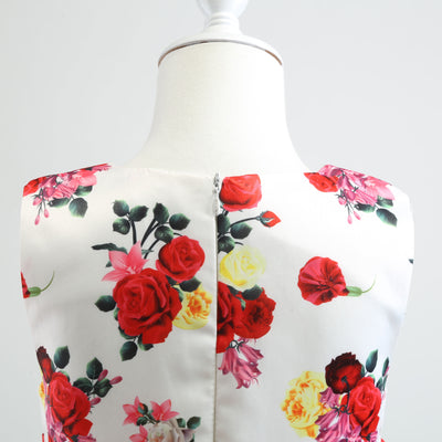 Vestido Infantil con Estampado Irregular y Lazo Festivo - Image 40
