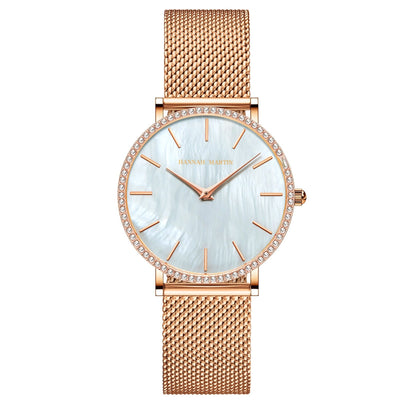 Reloj de Cuarzo para Mujer con Caja de Acero Inoxidable y Esfera de Diamantes - Image 2