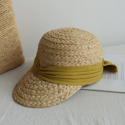 Sombrero de Algodón Plisado con Moño para Mujer - Versátil y Elegante - Image 8