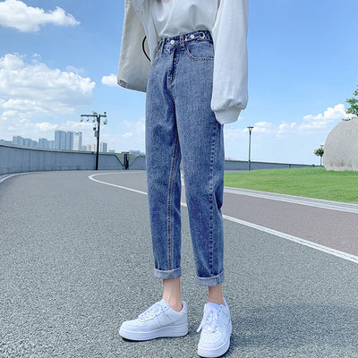 Jeans Harlan Negros Cintura Alta Slim para Mujer - Primavera Verano - Image 11