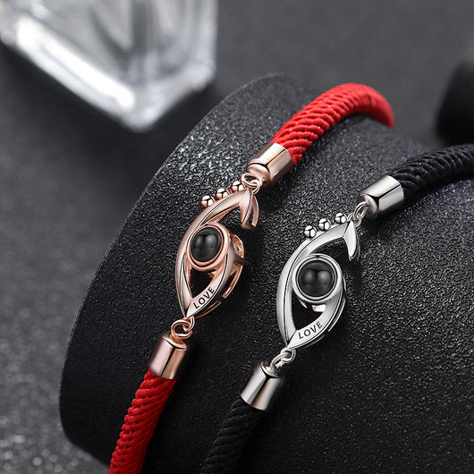 Pulsera de Pareja en Plata S925 con 100 Idiomas de Amor - Image 5