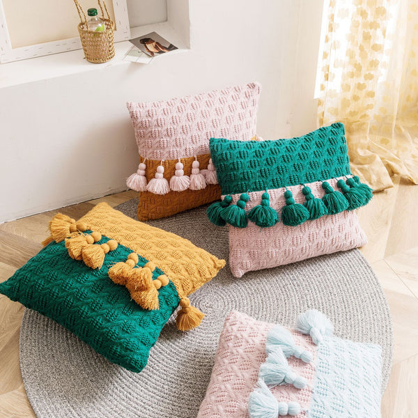 Almohada Trenzada Multifuncional para Viajes y Oficina