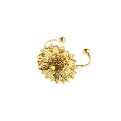 Anillo Ajustable Flor Margarita Estilo Coreano para Mujer - Joya Elegante para Bodas y Compromisos - Image 3