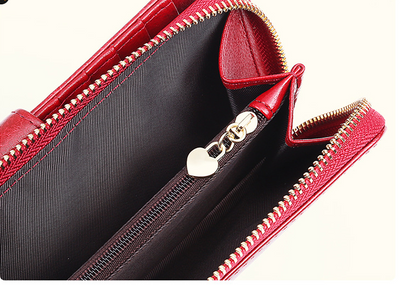 Cartera Larga de Cuero Genuino para Mujer con Cierre de Cremallera - Image 17