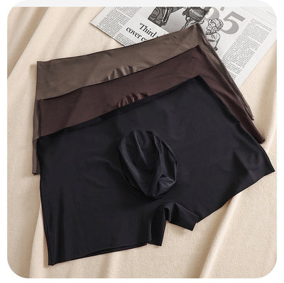 Bóxers de Seda Helada para Hombre - Cintura Media Color Sólido Verano - Image 18