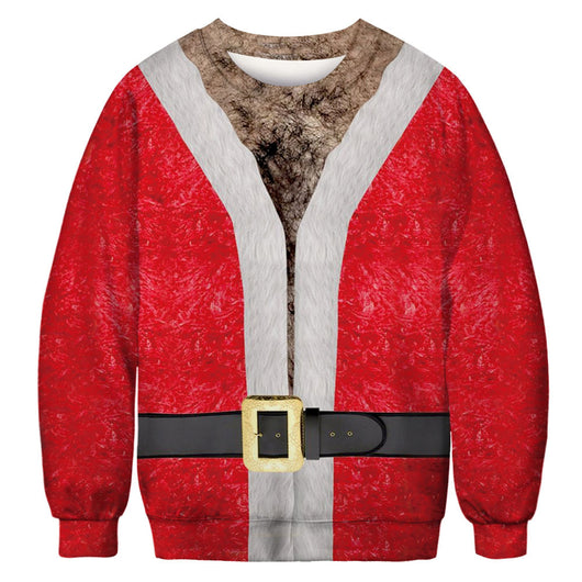 Sudadera Navideña Personalizada con Capucha y Estampado Digital de Papá Noel - Image 8