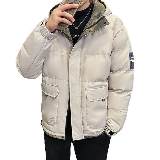 Chamarra Acolchada de Invierno para Hombre con Capucha - Image 9