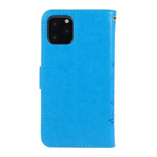 Funda Protectora de Cuero con Mariposas Grabadas - Cartera Abatible para Teléfono - Image 25