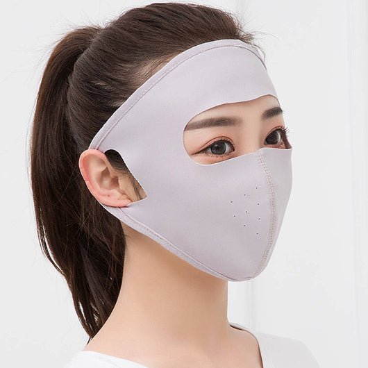 Máscara Facial de Seda de Hielo Transpirable con Protección Solar - Image 9