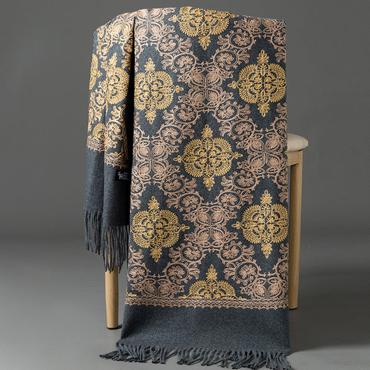 Bufanda Coreana con Bordado de Corona - Accesorio Versátil para Invierno y Primavera - Image 20