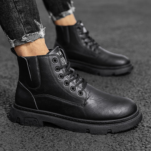 Botas Martin de Cuero para Hombre - Estilo Retro Versátil