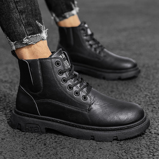Botas Martin de Cuero para Hombre - Estilo Retro Versátil