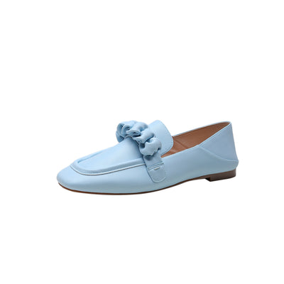 Zapatos Planos Cómodos de Punta Cuadrada para Mujer - Estilo Universitario - Image 9