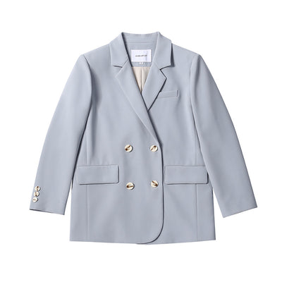 Blazer Morandi Azul Ejecutivo para Oficina y Commute - Image 3