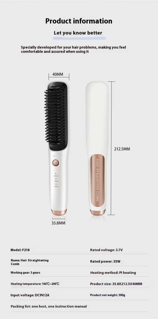 Plancha y Rizador de Cabello Inalámbrico 2 en 1 con Tecnología Dual - Image 10