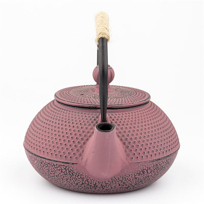 Olla de Hierro Fundido Estilo Europeo y Americano Rosa y Azul - Image 4