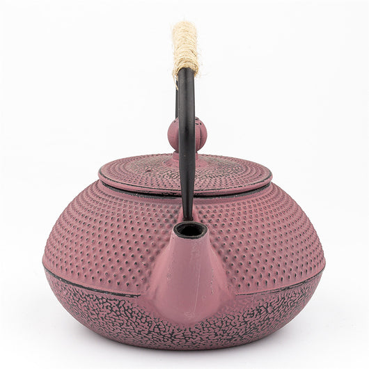 Olla de Hierro Fundido Estilo Europeo y Americano Rosa y Azul - Image 4