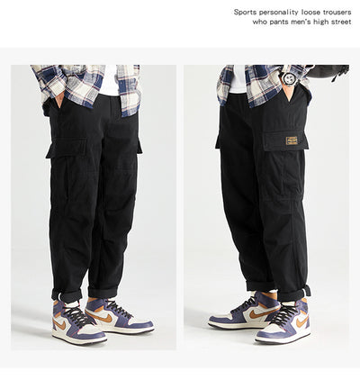 Overol Holgado Casual para Hombre con Bolsillos Amplios - Image 14