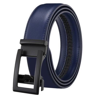 Cinturón de Cuero para Hombre con Hebilla Automática - Doble Capa de Cuero Vacuno - Image 8