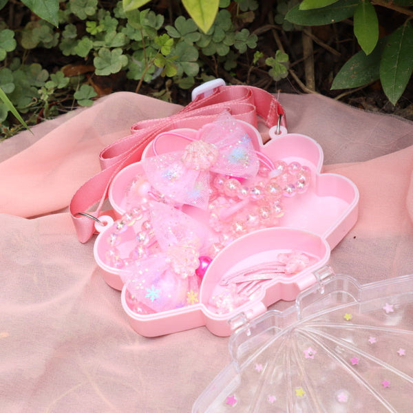 Set de Accesorios Infantiles: Collar, Pulsera, Pasador y Anillo