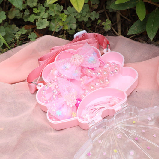 Set de Accesorios Infantiles: Collar, Pulsera, Pasador y Anillo