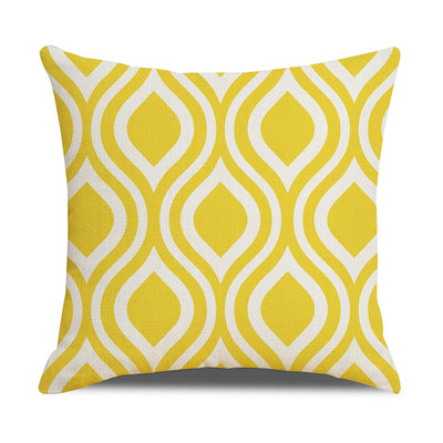 Funda de Almohada Lino Geometría Simple - Diseño Moderno para Sofá y Hogar - Image 23