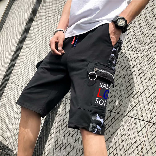 Pantalones Cortos Casuales para Hombre con Diseño de Cinco Puntos