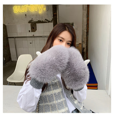 Guantes Invierno Mujer Piel de Zorro - Calidez y Elegancia - Image 18